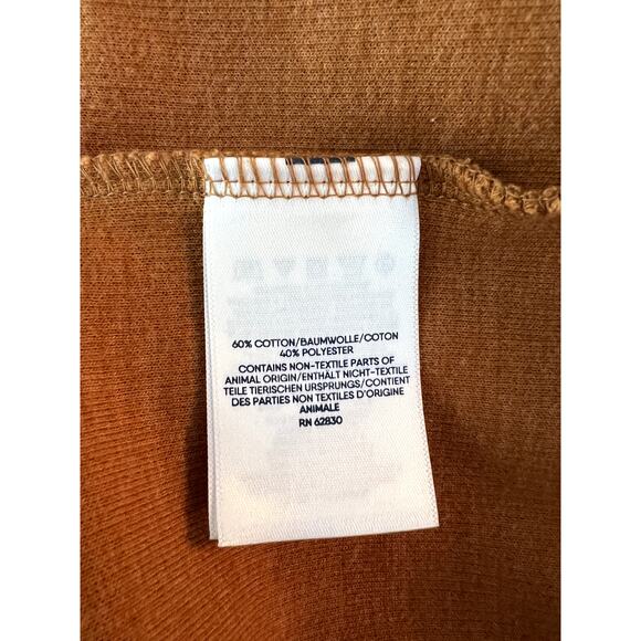 Mens Lands End Burnt Orange Half Zip Up Moc Turtleneck Pullover Sweater Size 2XL - Picture 8 of 9